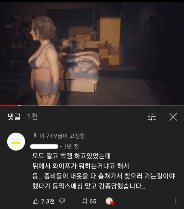 ㅇㅎ) 게임하다가 와이프한테 맞은 이유.jpg