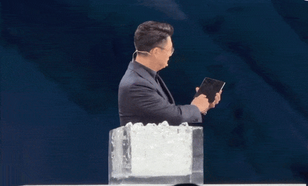 중국 휴대폰 영하20도 내구성 실험