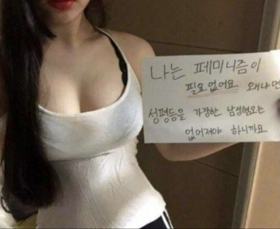 페미니즘은 정신병 인증녀