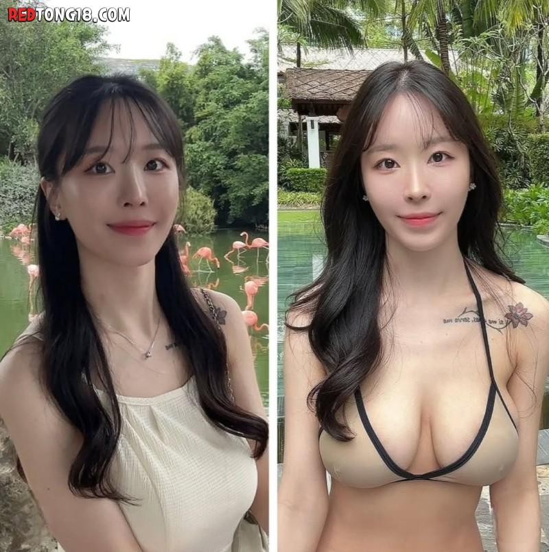 옷, 비키니 비교