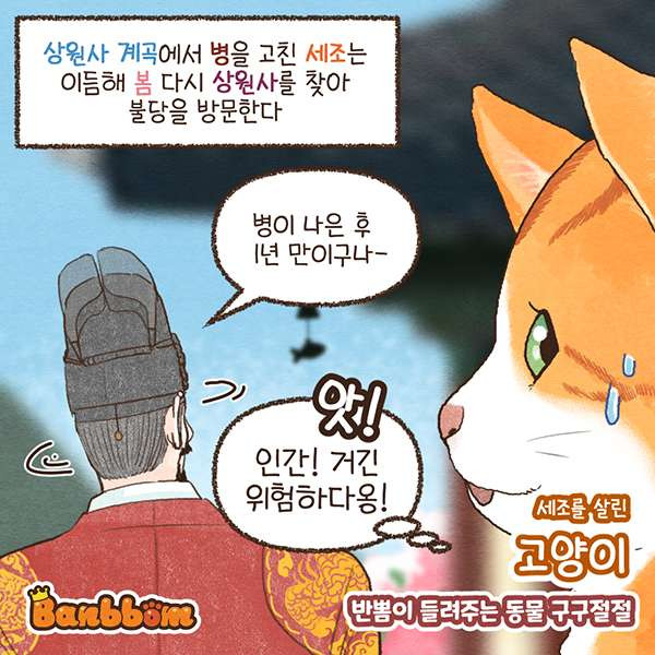 고양이 먹여키우라고 논과 밭을 하사한 조선 왕