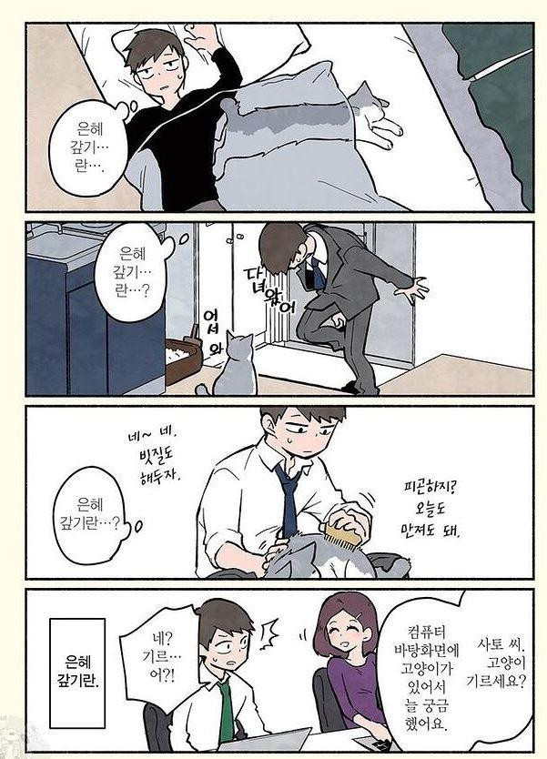 은혜갚은 고양이~ 만화(들)