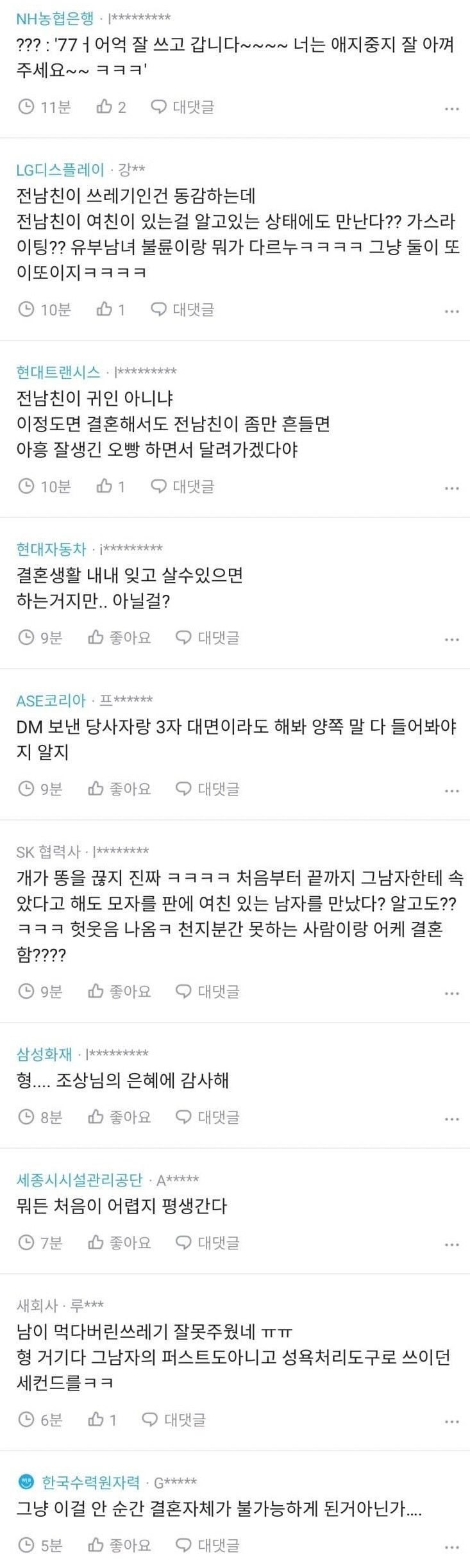 예비신부의 과거