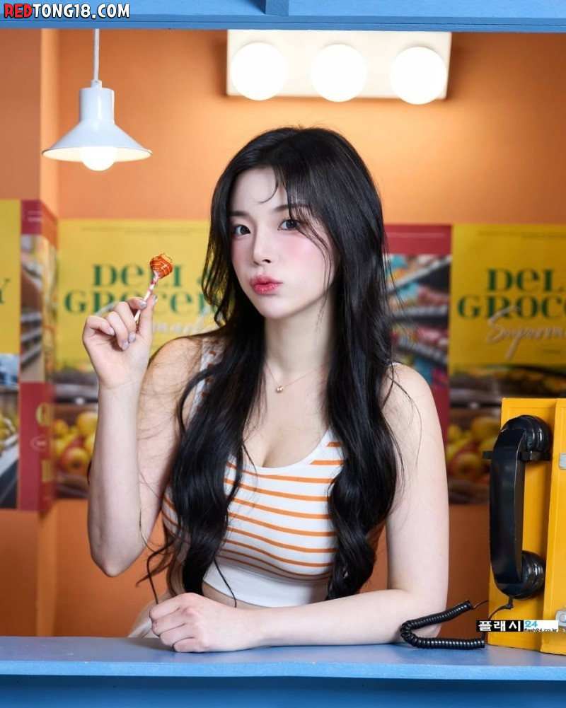 조연주 치어리더 남성 잡지 촬영중