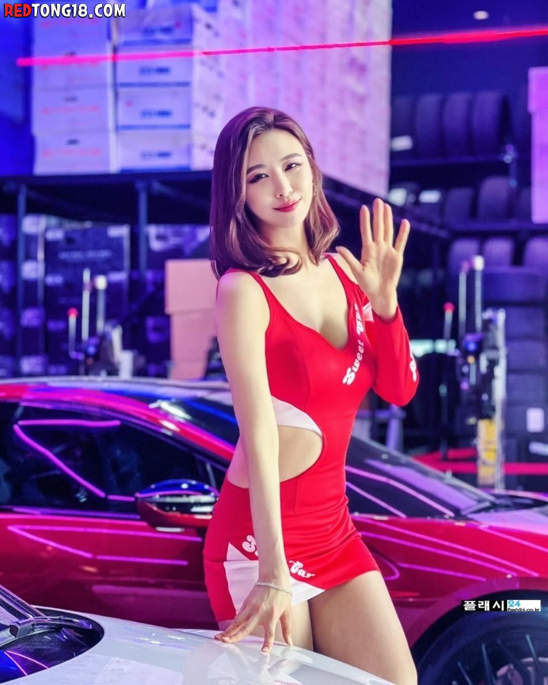 ㅇㅎ)레이싱모델 유리 눈 웃음 미쳤네