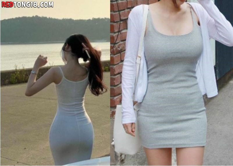 딱 달라붙는 동탄녀 각선미