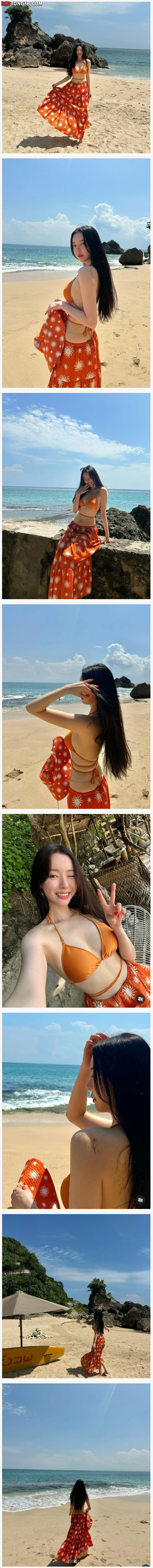 비키니 몸매 자랑하는 달샤벳 세리