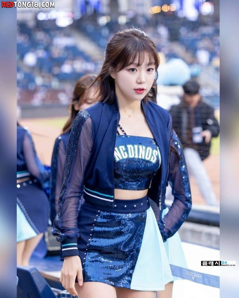 ㅇㅎ)치어리더 이주희 타이트한 흰팬츠 앞 뒤