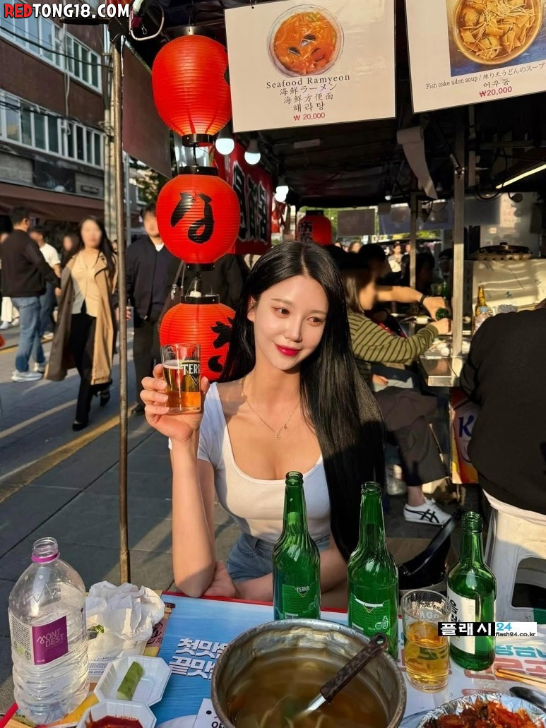 고기 구워주는 누나 치어리더 원민주