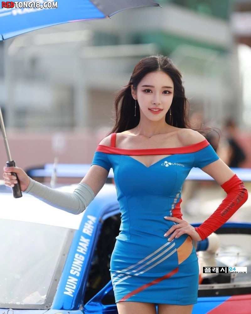 레이싱모델 유리안 거기에 타투가있구나
