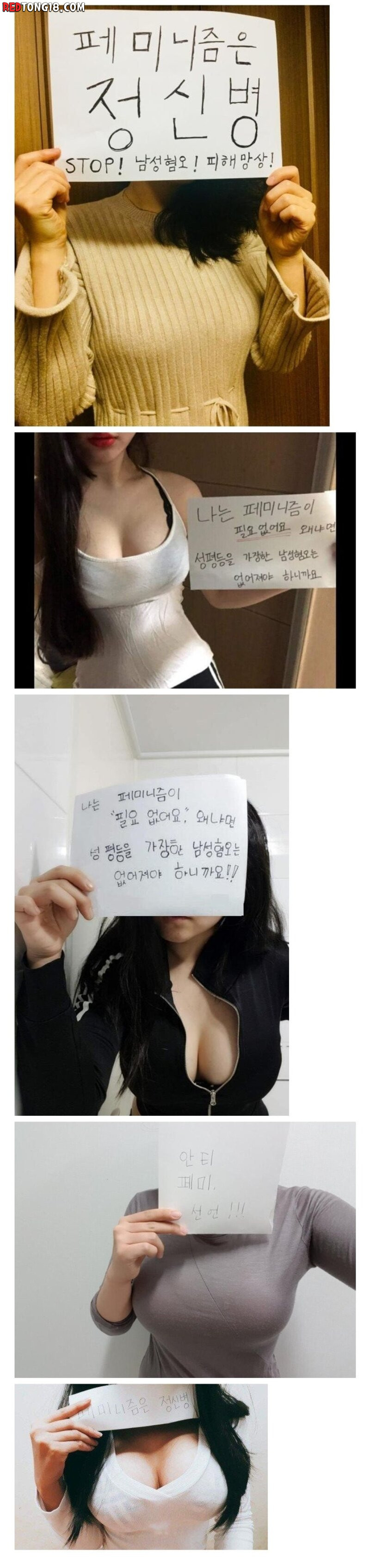 '이쁘고 몸매 좋은 여자는 페미 안해'