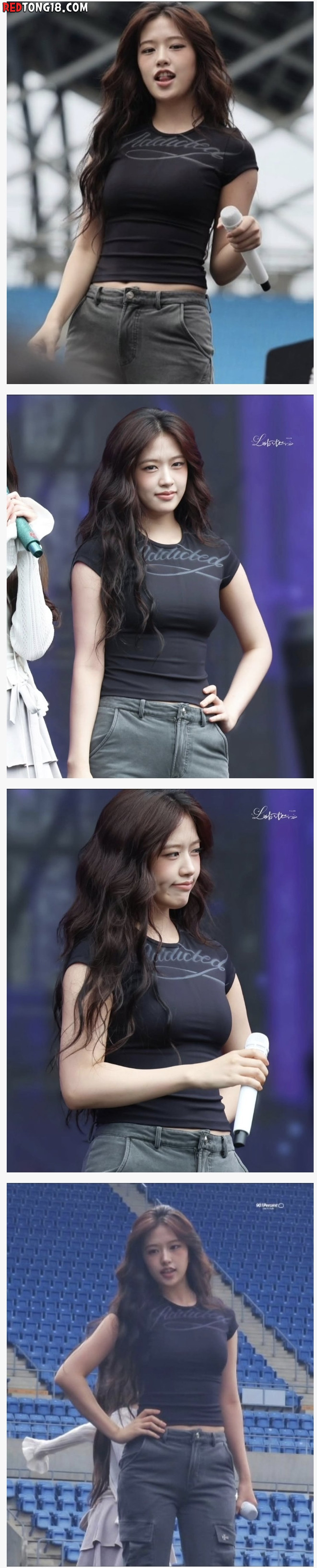 안유진 이거 뽕이겠죠? 몸매가 말이 안되는데...