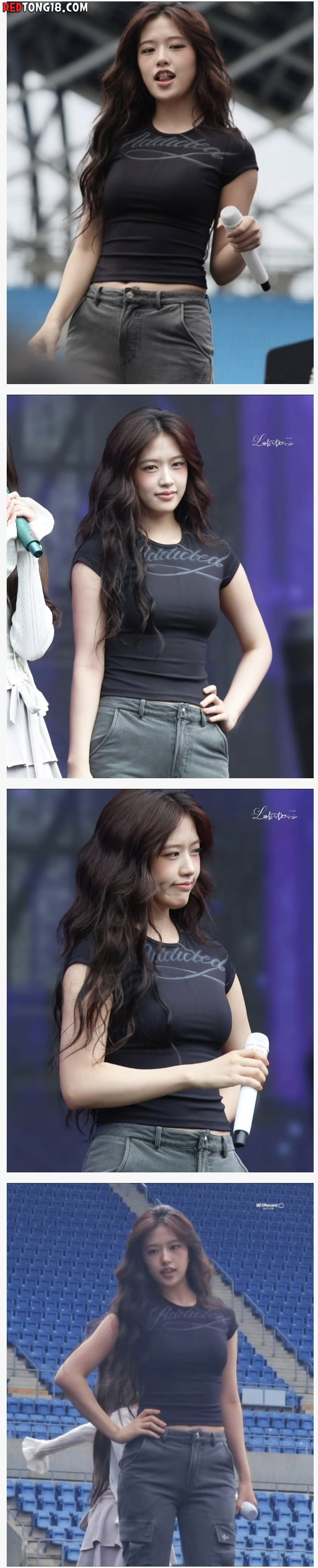 안유진 이거 뽕이겠죠? 몸매가 말이 안되는데...