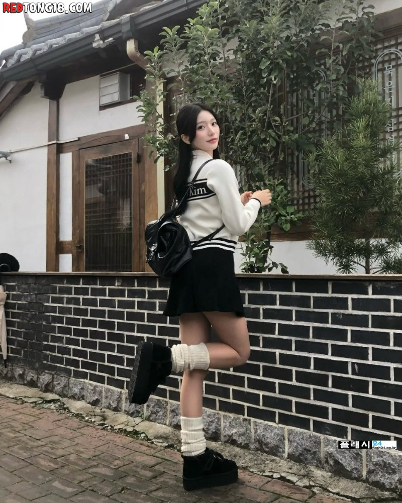 치어리더 윤지나 데이트 여친룩