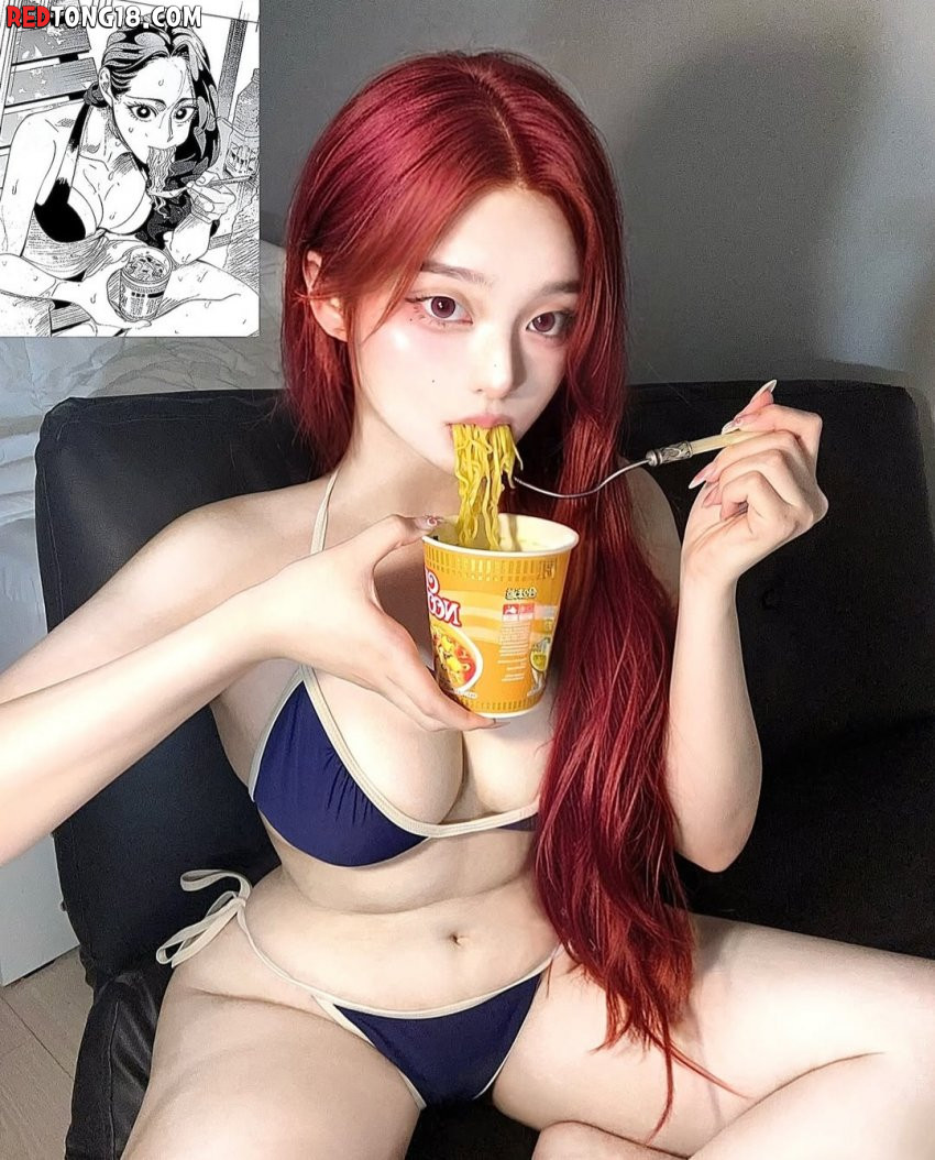 그저 라면먹는 만화캐릭 코스프레