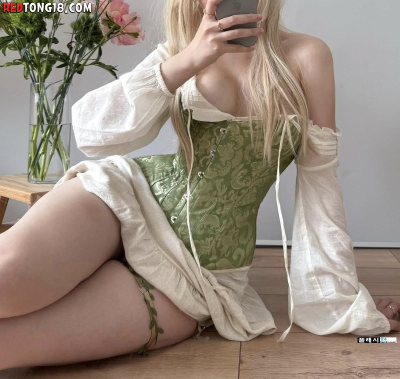 아침부터 여친한테 받은 카카오톡 셀카